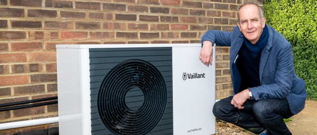 arotherm plus with the Vaillant and OVO logo 