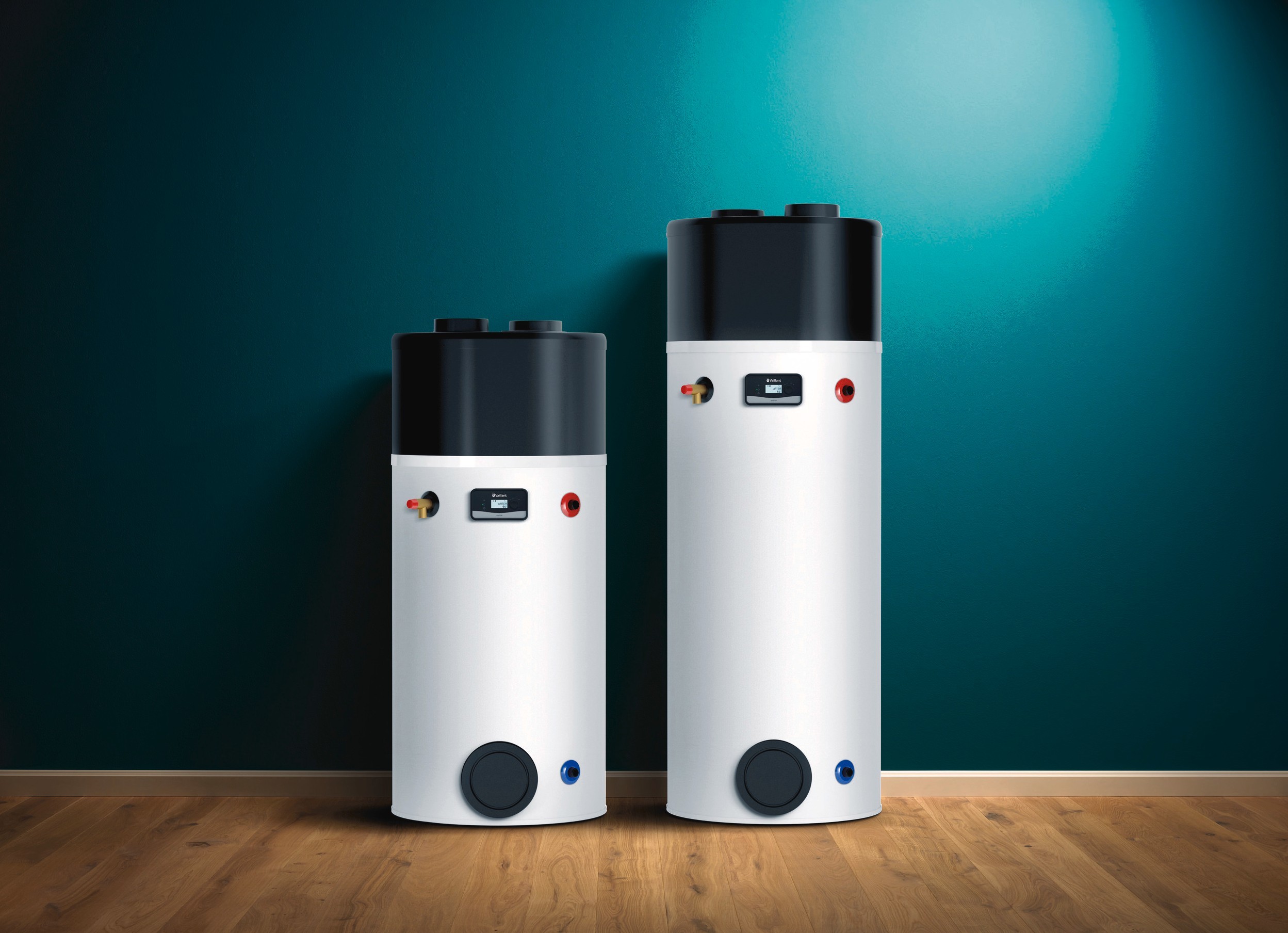 two aroSTOR heat pumps side by side